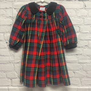 Kelly’s Kids flannel plaid Christmas dress, 3